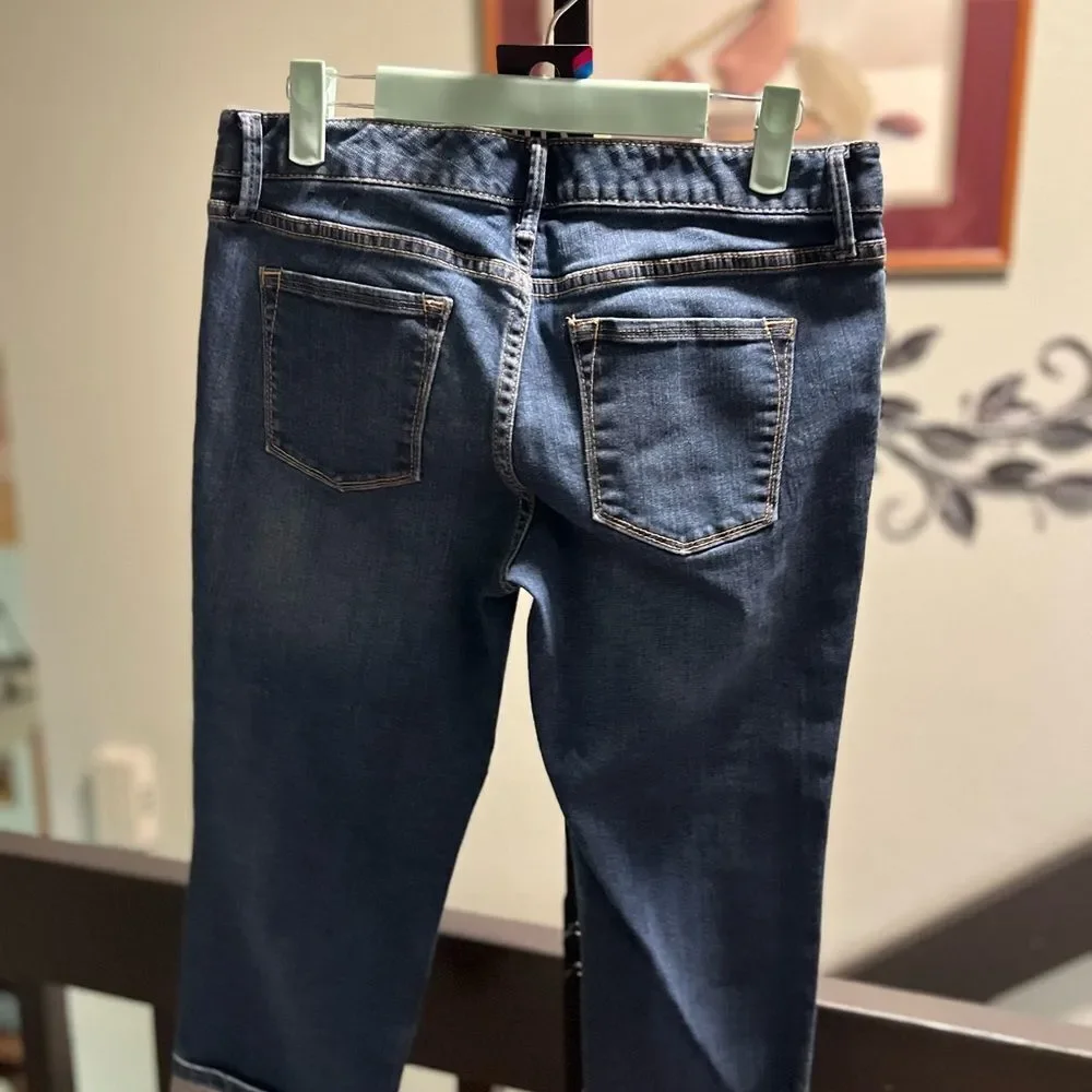 Banana Republic Dark Blue Denim Jean Capri’s #DO210